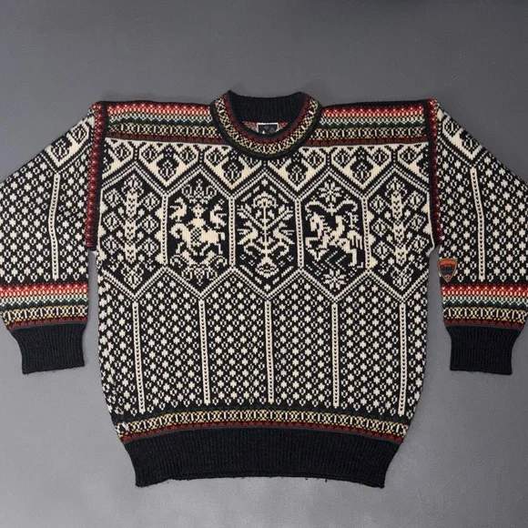 Vintage 1994 Dale of Norway Lillehammer Olympics Wool Sweater - Picture 1 of 9